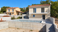Istra, Labin, kuća za odmor s bazenom, pogled more