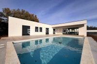 Istra, Labin, prekrasna moderna prizemnica s bazenom i garažom, 209 m²