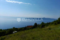 Istra, Mošćenička Draga, građevinsko zemljište 2256 m2 sa pogledom na