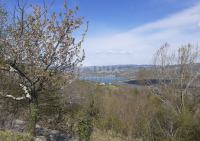ISTRA, PAZIN, GRIMALDA - Prostrano zemljište s pogledom na jezero