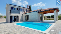 Istra, Poreč, nova kuća površine 146 m2 s bazenom i pogledom na more