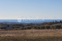 Istra, Poreč okolica – zemljište 1011 m2 s pogledom na more i građevin