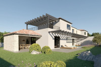 Istra, Pula okolica - Prodaja dvojne vile u Šišanu, bazen, novogradnja