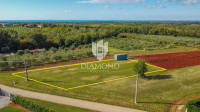 Istra, Vižinada predivno zemljište 1.088 m2 sa građevinskom dozvolom