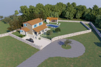 Istra vrhunsko zemljište sa građevinskom dozvolom 7 km od mora!