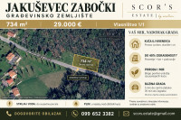 Jakuševec Zabočki – građevinsko zemljište 734 m²