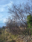 KOSTRENA - Građevinsko zemljište s pogledom na more, 1260 m2