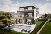 Krk, Njivice, luksuzan stan u novogradnji u prvom redu do mora 140 m²
