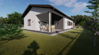 Labin – moderna prizemnica s 3 spavaće sobe na okućnici od 1.200 m²