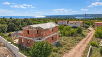 Labin, okolica, kuća s pogledom na more u roh-bau fazi