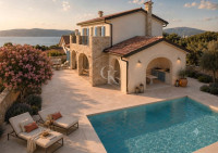 Linardići - Krk, mediteranska vila 170 m2, novogradnja