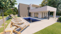 Ližnjan, nova duplex vila u izgradnji u blizni mora