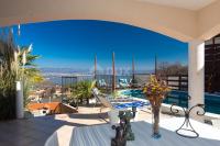 LOVRAN - prekrasna luksuzna dvojna kuća s bazenom i panoramskim pogled