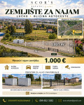 Lučko – ograđena parcela 1.027 m² za zakup, blizina autoceste