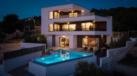 Novo : Lux villa s bazenom 100m od mora ( Rogoznica )