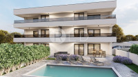 MALINSKA - STAN U IZGRADNJI S POGLEDOM NA MORE, 80,05 m2