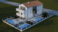 Mandre-Pag,4S stan,prizemlje s bazenom,200m od mora