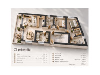 MEDULIN – NOVOGRADNJA, 3SS+DB, PRIVATNI VRT 138,79 m², 2 PARKINGA