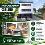 Moderan 4-sobni stan s terasom-novogradnja, Donji Grad, Osijek