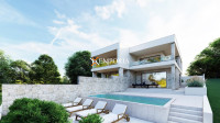 Moderna dvojna kuća s bazenom na divnoj lokaciji u Diklu, Zadar