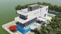 Moderna nova kuća s bazenom i pogledom na more u Vrsima