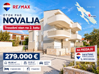 NOVALJA – 2S+DB, 65,5 m² + 22,35 m² terasa/balkon + parking