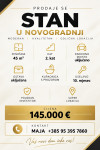 NOVOGRADNJA – MODERAN STAN 45 m² S PARKINGOM I OSTAVOM | 145.000 €