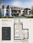 Novogradnja Sesvete, Stan – 61 m² + balkon 21 m² + parking mjesto