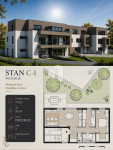 Novogradnja Sesvete, Stan – 75 m² + terasa + vrt 92 m² + VPM