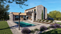 Okolica Rovinja, vila s pogledom na more, bazenom, 3 km do mora