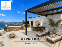 Okrug Gornji, LUX PENTHOUSE / TERASA 105m2 / POGLED / Video-Čitaj opis