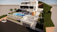 Omiš, Pisak - Građevinsko zemljište sa projektom vile
