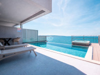 Pag, Povljana, Stan 100 m2, prvi red i pogled na More, Bazen, Jacuzzi,