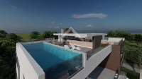 Penthouse sa bazenom, pogled na more - Zaton