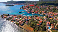POLJANA / OTOK UGLJAN, GRAĐEVINSKO ZEMLJIŠTE 800M2, 90m OD PLAŽE!!!