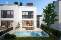 Poreč - atraktivna kuća u nizu s bazenom na TOP lokaciji - NOVOGRADNJA