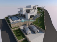 PRIMOŠTEN-DOLAC, vila, pogled na more, 220 m od mora, Roh-Bau faza