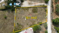 Rovinj okolica - građevinsko zemljište s pogledom na more 1041m2