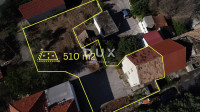 Šibenik, Mandalina, parcela s 2 kamene kuće, 510 m²