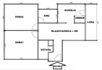 Split 3, Dvosoban stan, 65 m2