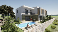 Srima, dvojna moderna kuća s bazenom