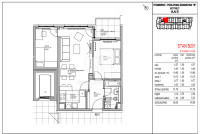 Stan, Prodaja, Novogradnja - 2SS + DB - 56,35 m2