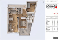 Stan, Prodaja, Novogradnja - 2SS + DB - 67,51 m2