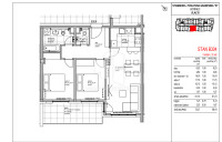 Stan, Prodaja, Novogradnja - 2SS + DB - 72,27 m2