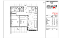 Stan, Prodaja, Novogradnja - 2SS + DB - 72,30 m2