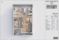 Stan, Prodaja, Novogradnja - SS + DB - 47,30 m2