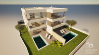 Tribunj, moderan dvosobni apartman s bazenom, 100m od plaže
