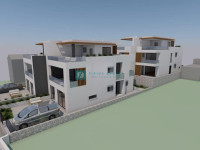 TRIBUNJ, novo, moderna dvojna kuća, 300 m do mora, vrt, S2