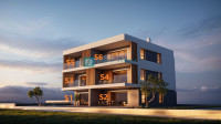 TRIBUNJ, novi projekt, prizemlje, vrt 137 m2, 350 m od mora, ostava