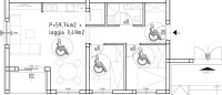 TROSOBAN STAN : NOVOGRADNJA ZAPREŠIĆ - 62.35m2